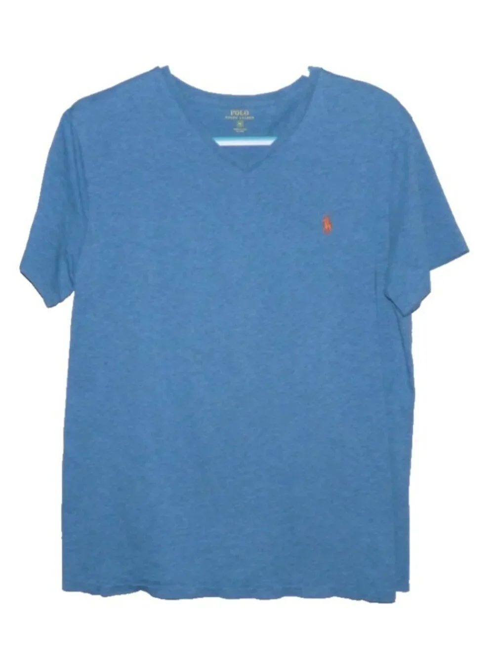 Polo Ralph Lauren blue 100% cotton V neck T Shirt Men's size M